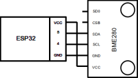  BME 280 connection circuit (I2C)