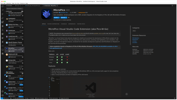  MicroPico extension for Visual Studio Code