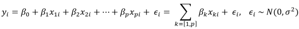  Multiple linear model